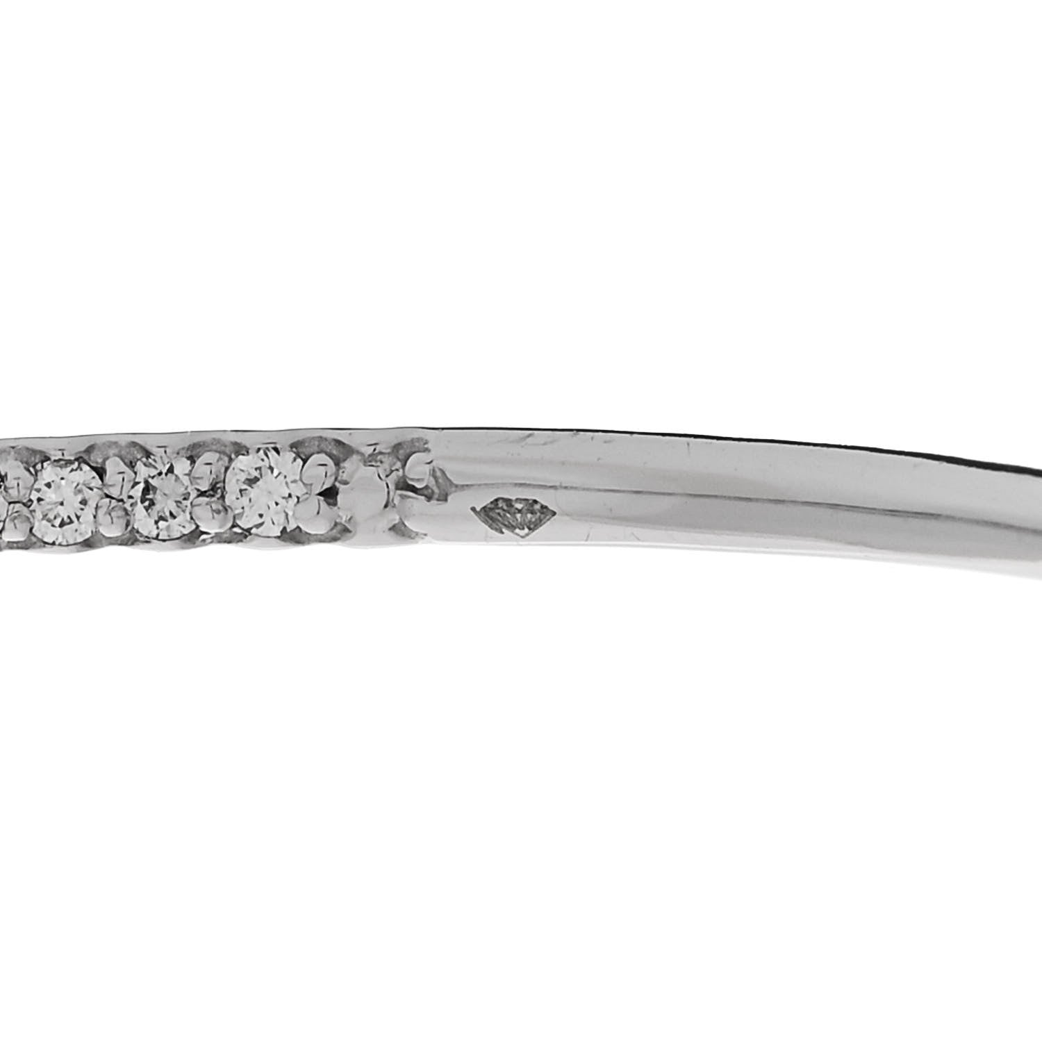 Roberto Coin 18K White Gold Diamond Extra Large Inside Outside Hoop Earrings 5 of 5