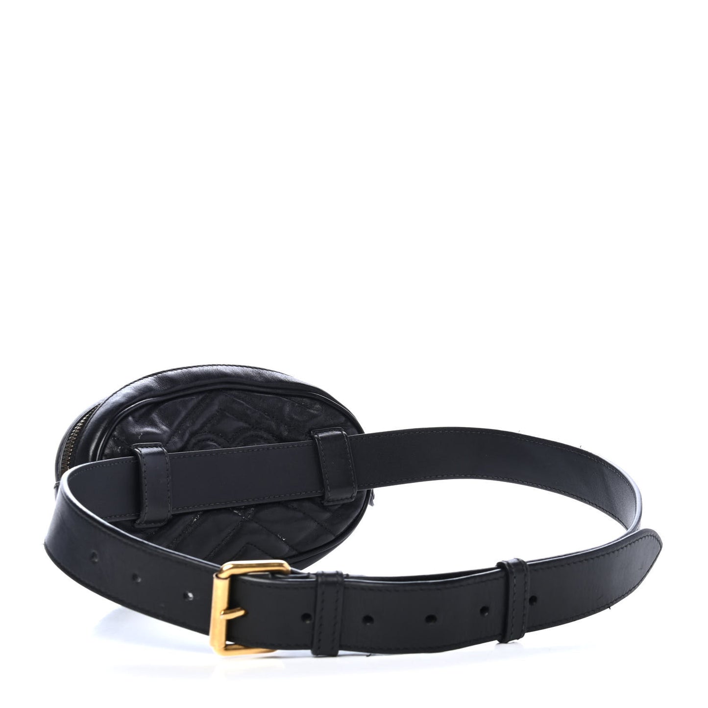 Calfskin Matelasse GG Marmont Belt Bag 85 34 Black