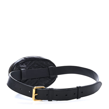 Gucci Calfskin Matelasse GG Marmont Belt Bag 85 34 Black 2 of 5