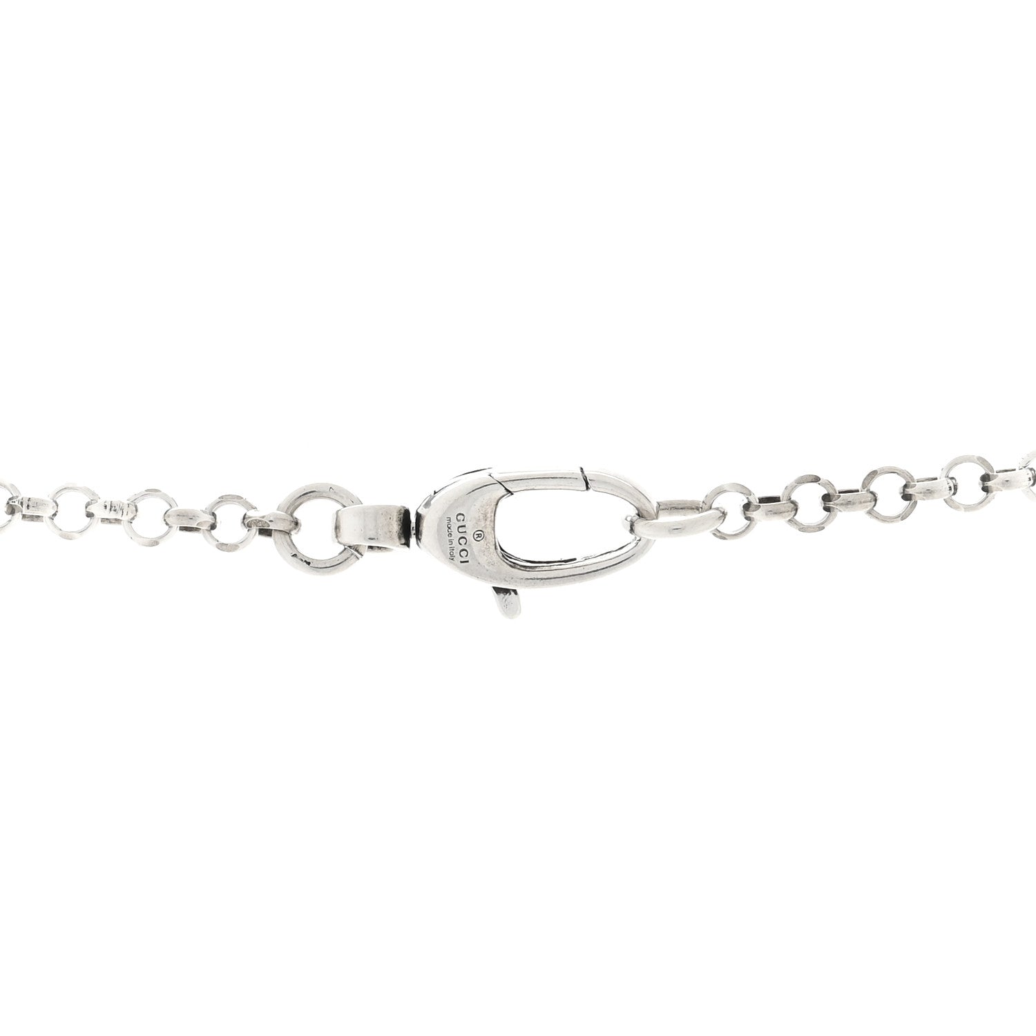 Gucci Sterling Silver Double G Key Pendant Necklace 4 of 5