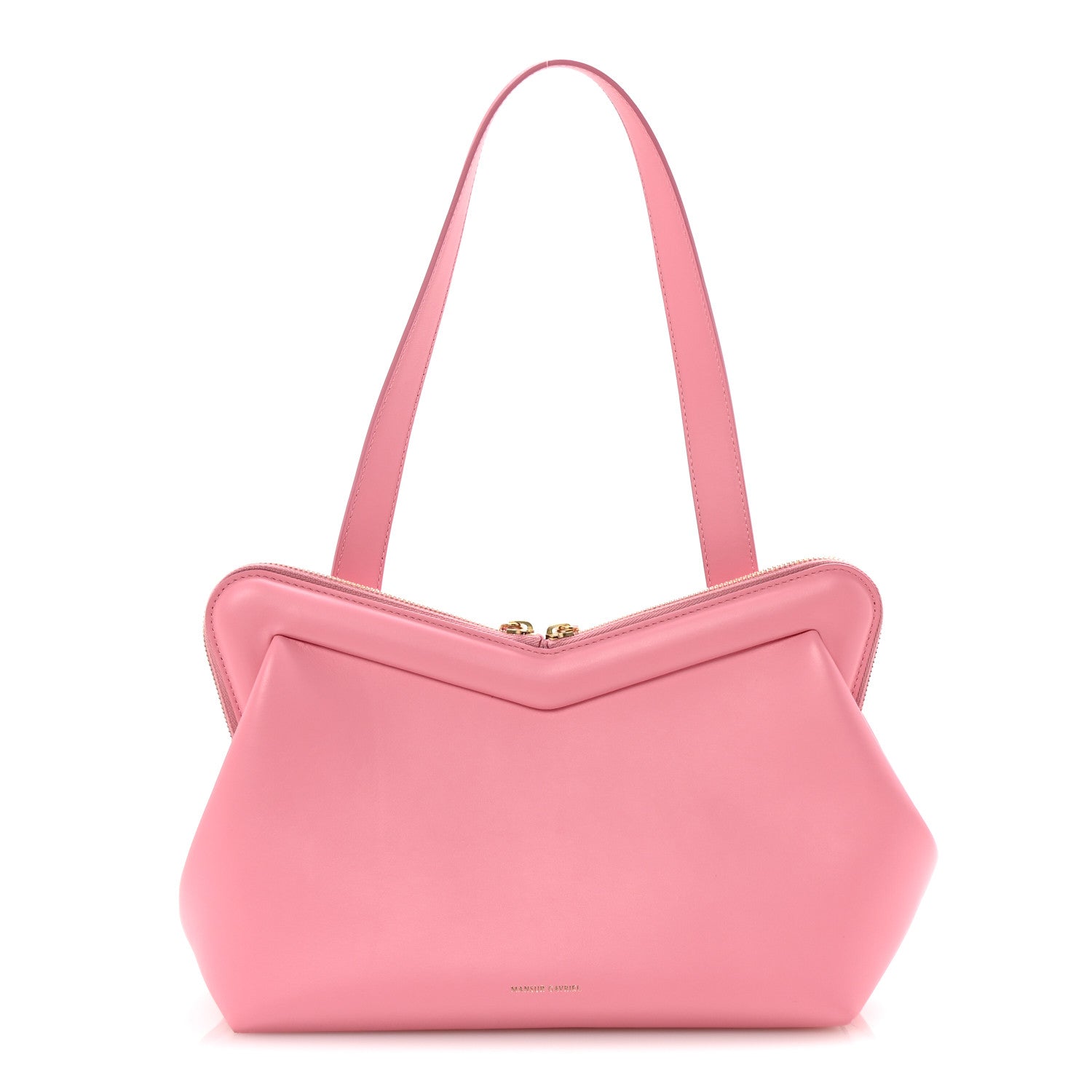 Mansur Gavriel Smooth Calfskin M Frame Bag Flamingo 1 of 10