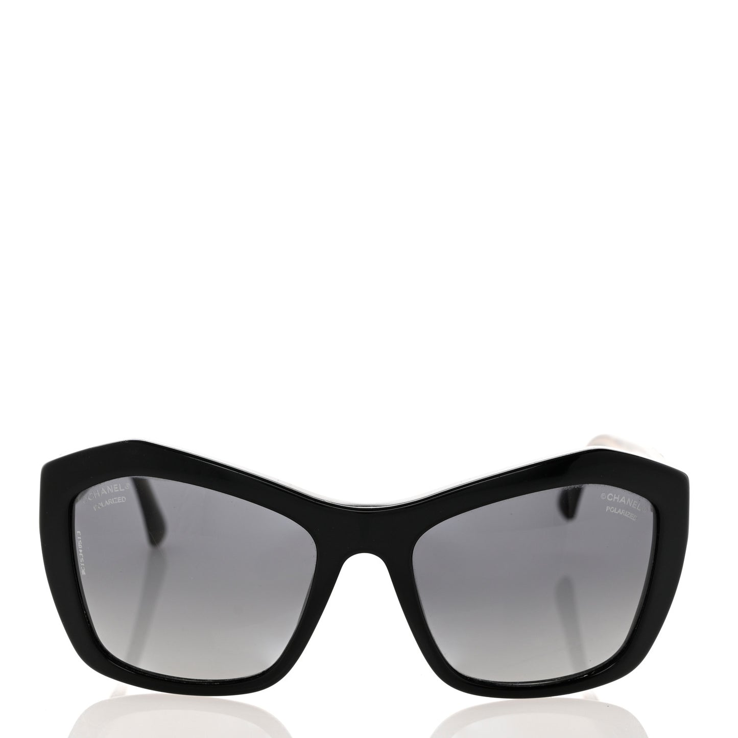 Acetate Polarized Lace Effect Sunglasses 5296 Black