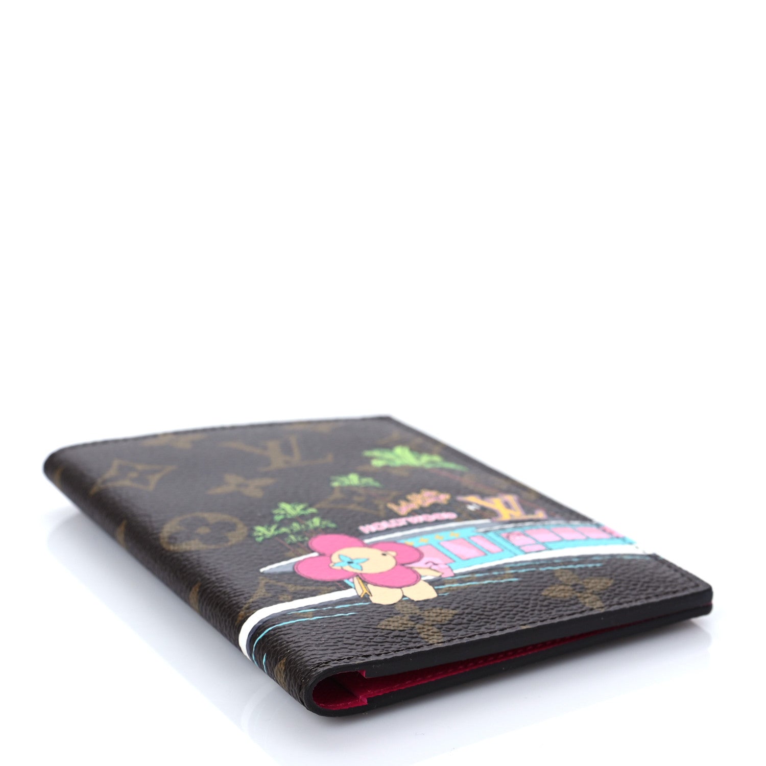 Louis Vuitton Monogram 2021 Christmas Animation Hollywood Passport Cover Fuchsia 4 of 6