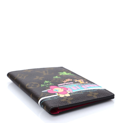Louis Vuitton Monogram 2021 Christmas Animation Hollywood Passport Cover Fuchsia 4 of 6