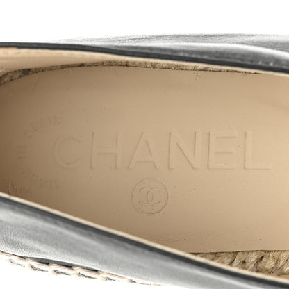 Chanel Lambskin CC Espadrilles 38 Black 7 of 10