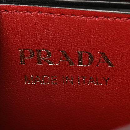 Prada Saffiano Cuir Small Panier Bucket Bag Black Fuoco 5 of 8
