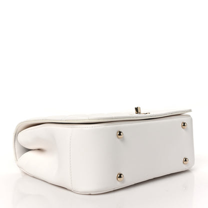 Chanel Lambskin Quilted Medium Carry Chic Flap White 4 of 11