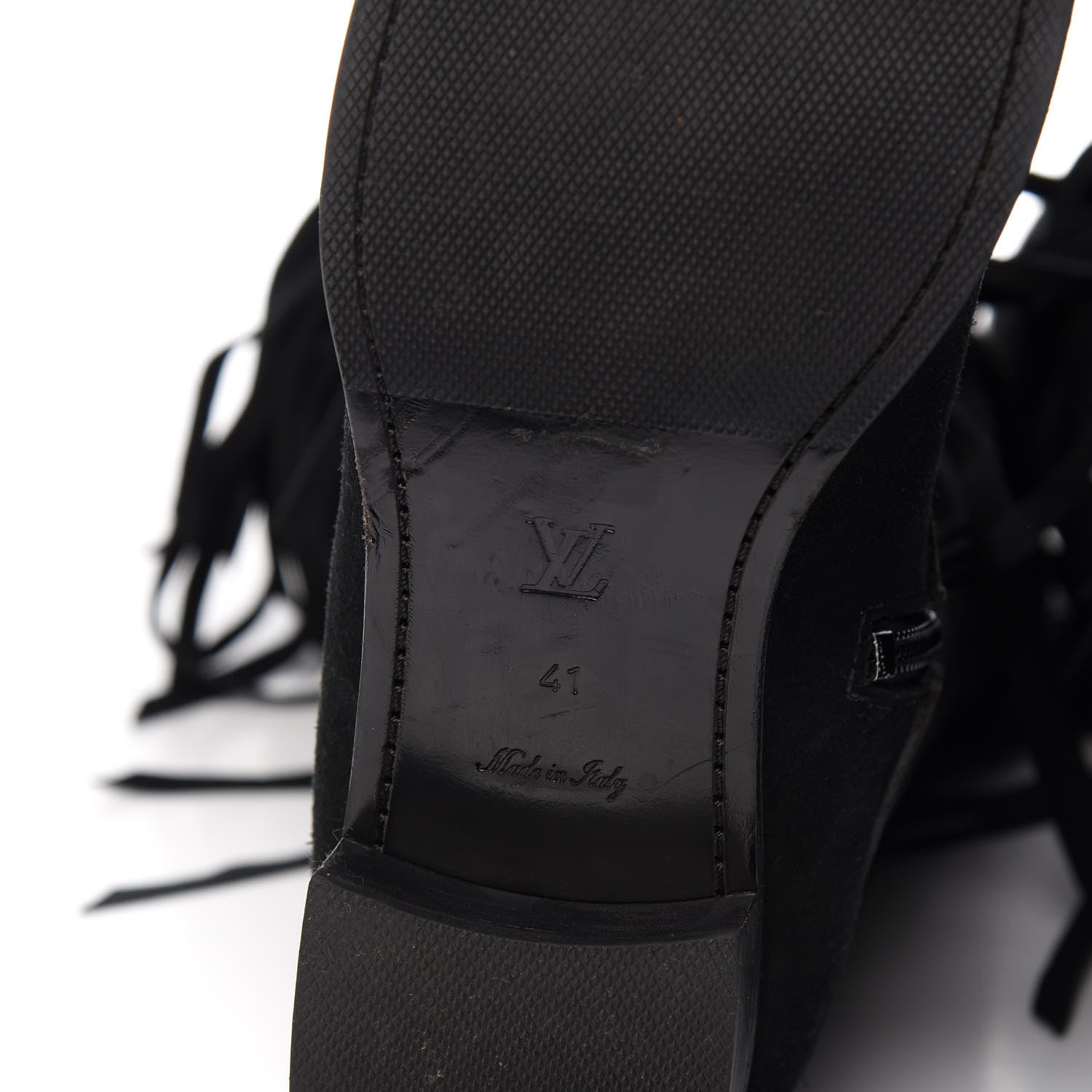 Louis Vuitton Suede Dakota High Boots 41 Black 6 of 7