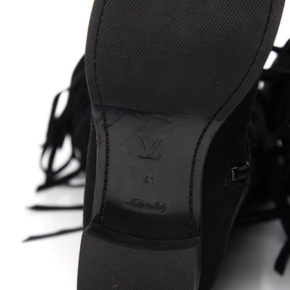 Louis Vuitton Suede Dakota High Boots 41 Black 6 of 7