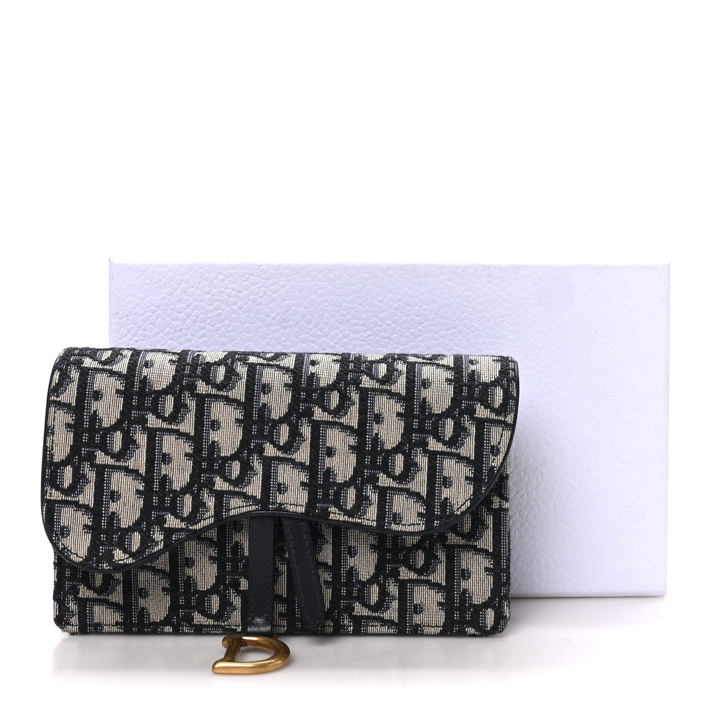 Oblique Saddle Belt Bag Blue