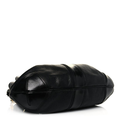 Burberry Grainy Calfskin Willenmore Hobo Black 4 of 13
