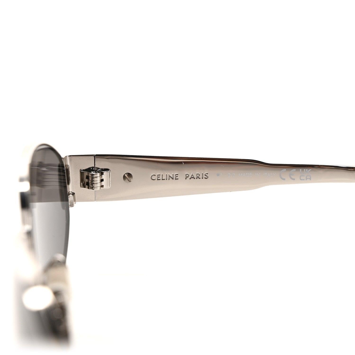Celine Metal Triomphe 01 Sunglasses CL40235U Silver Black 5 of 6