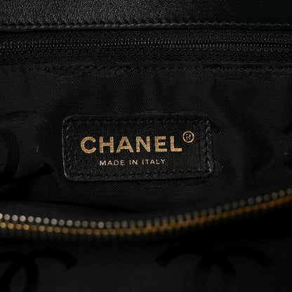 Chanel Straw Raffia Tote Black 5 of 10