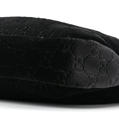 Gucci Velvet GG Monogram Small Jackie 1961 Hobo Black 8 of 9