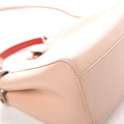 Fendi Nappa Colorblock Mini Peekaboo Iconic Satchel Plaster Sunflower Papavero 13 of 15