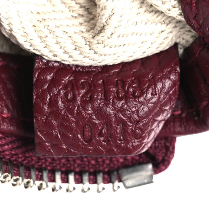 Gucci Pebbled Calfskin Mini B Shoulder Bag Red 7 of 11