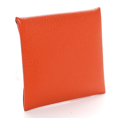 Hermes Chevre Mysore Bastia Coin Purse Feu 3 of 7