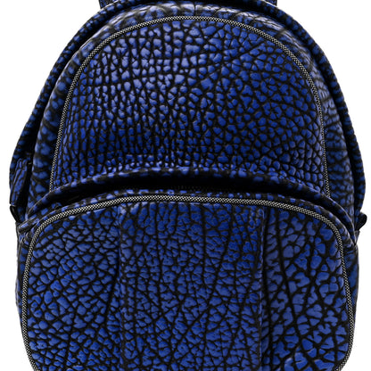 Alexander Wang Pebbled Lambskin Dumbo Backpack Matte Black Hardware Blue 7 of 9