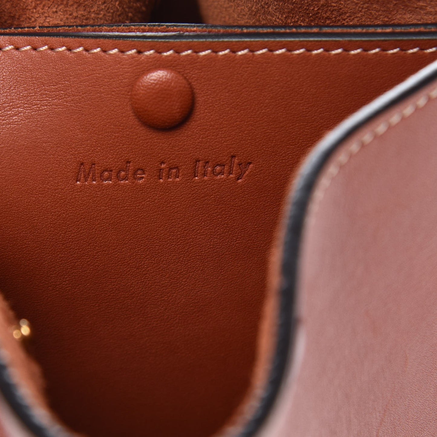 Smooth Calfskin Mini Pinched Bag Brick