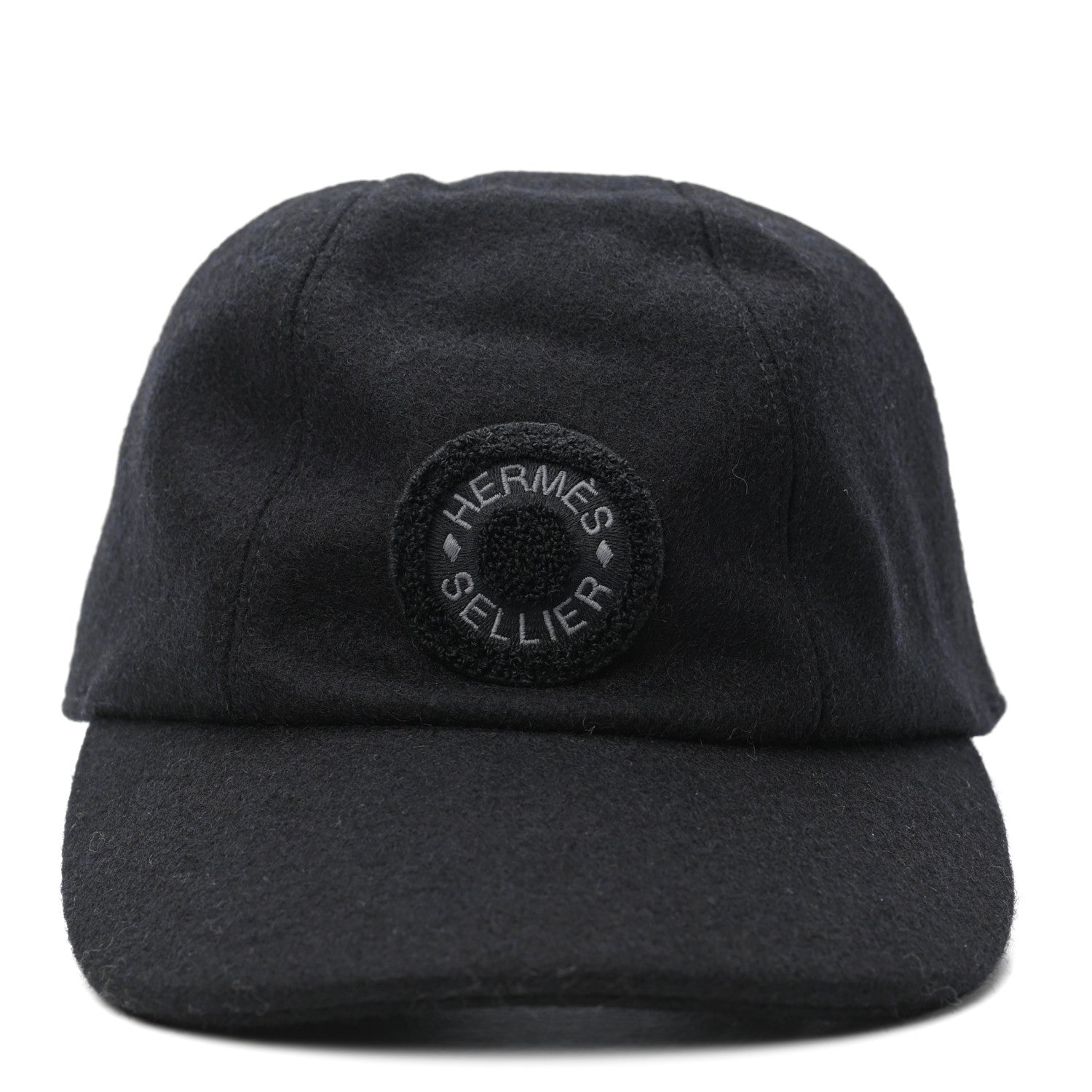 Hermes Wool Davis Varsity Hat 57 Black 3 of 8