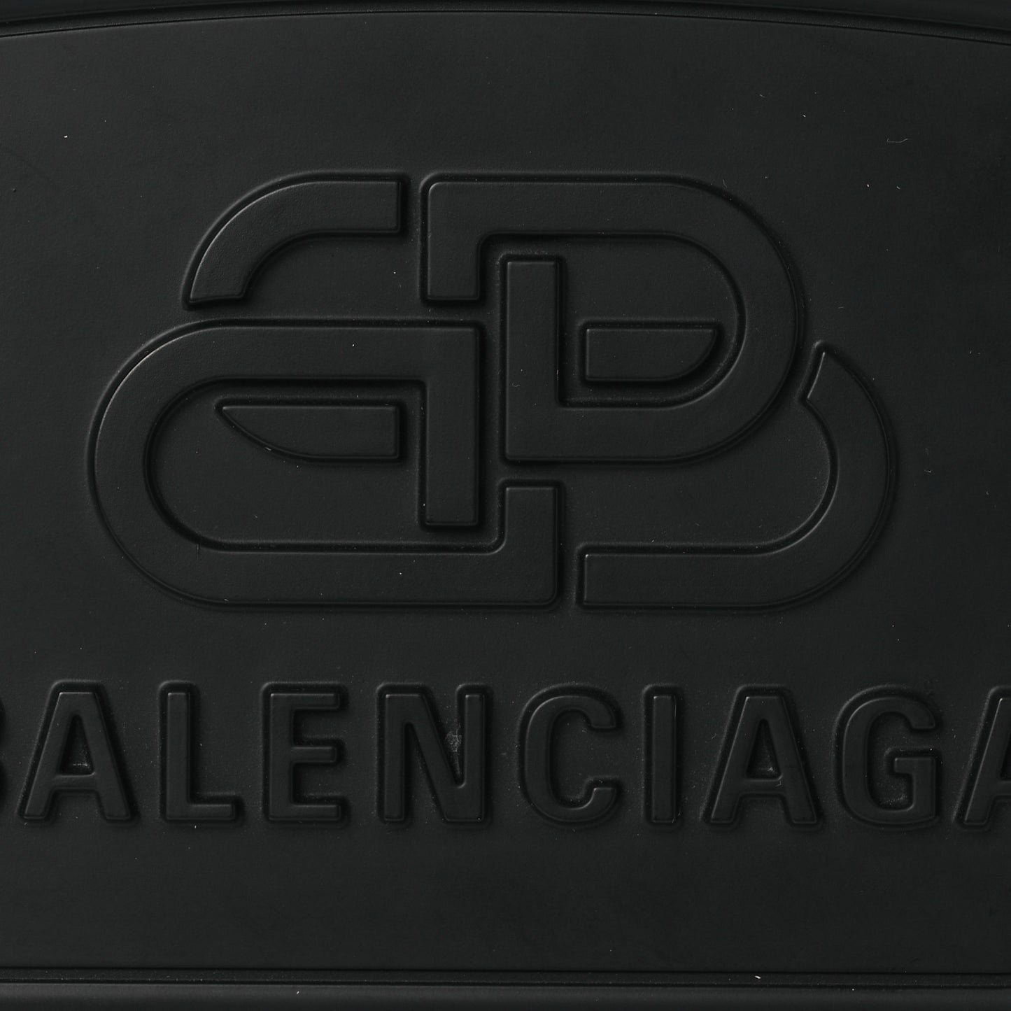 Recycled Plastic Calfskin Embossed Mini Lunch Box Case with Strap Black