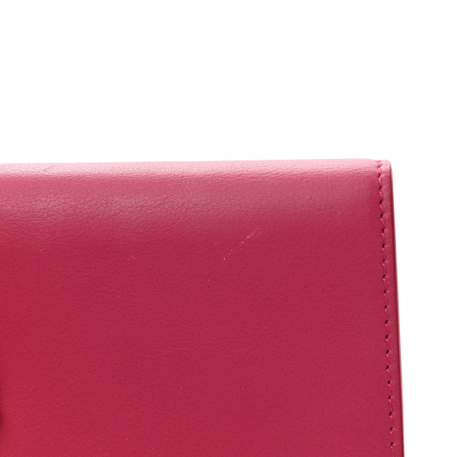 Saint Laurent Calfskin Classic Y Ligne Wallet Fuchsia 9 of 10