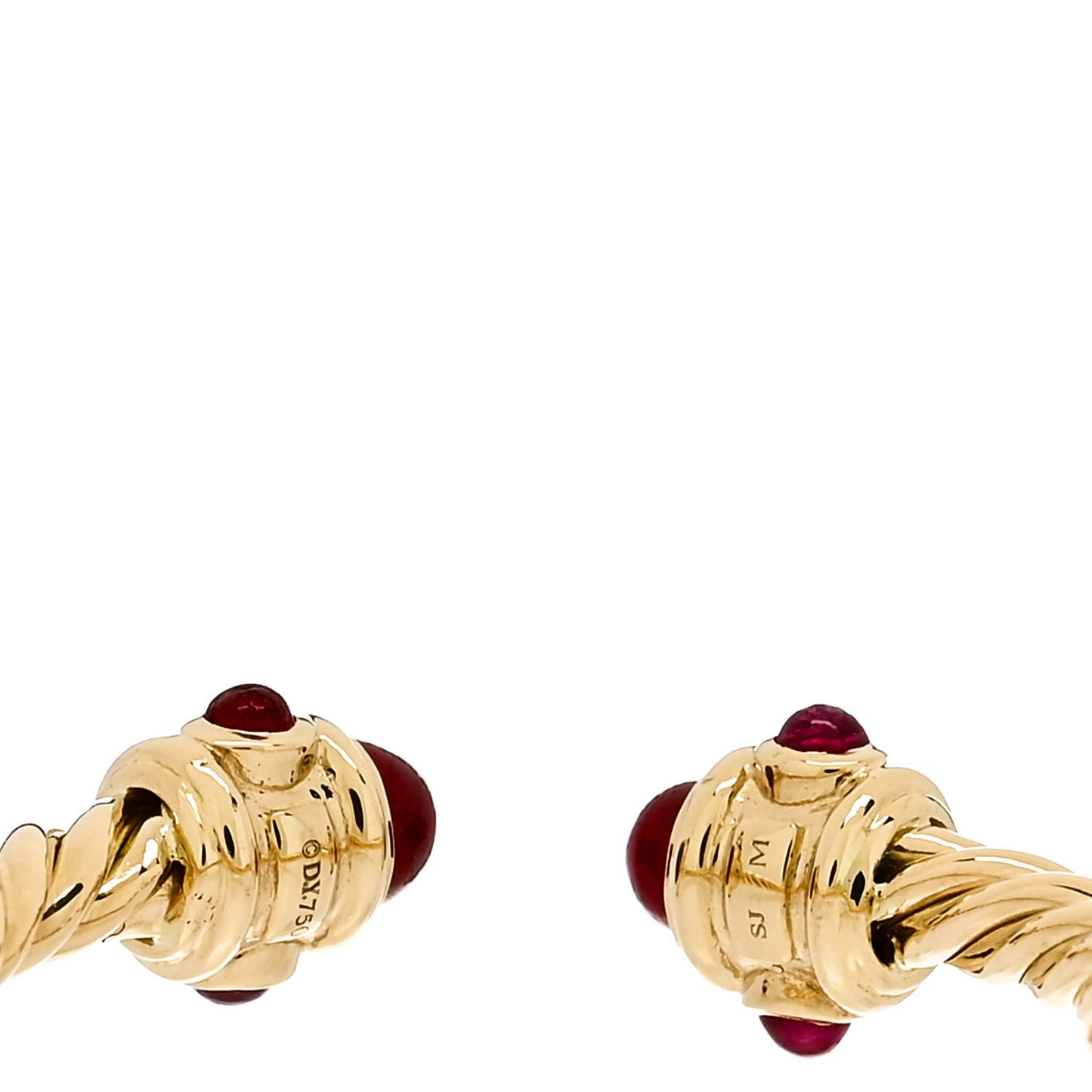 18K Yellow Gold Ruby Renaissance Ring 54 7