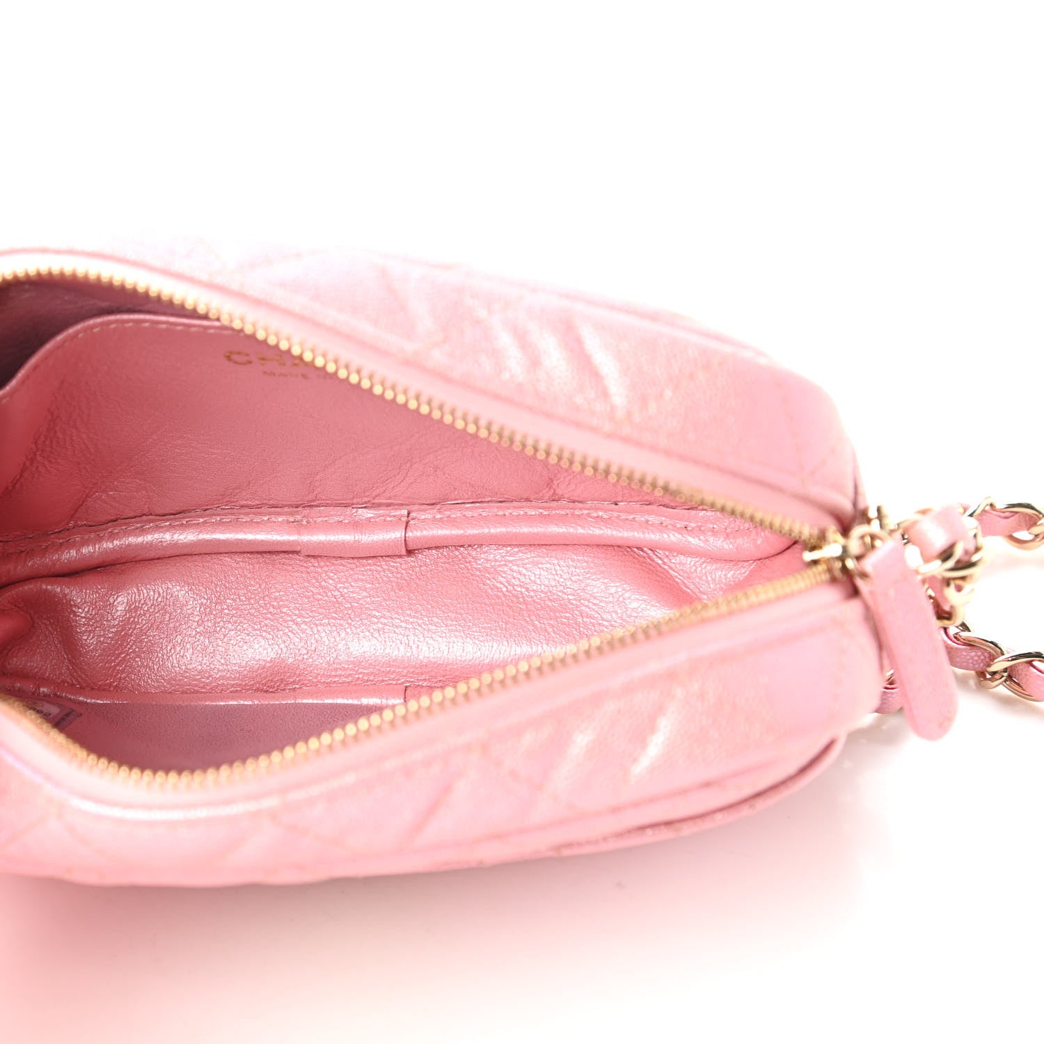Chanel Iridescent Caviar Quilted Small Timeless Camera Case Pink 5 of 11