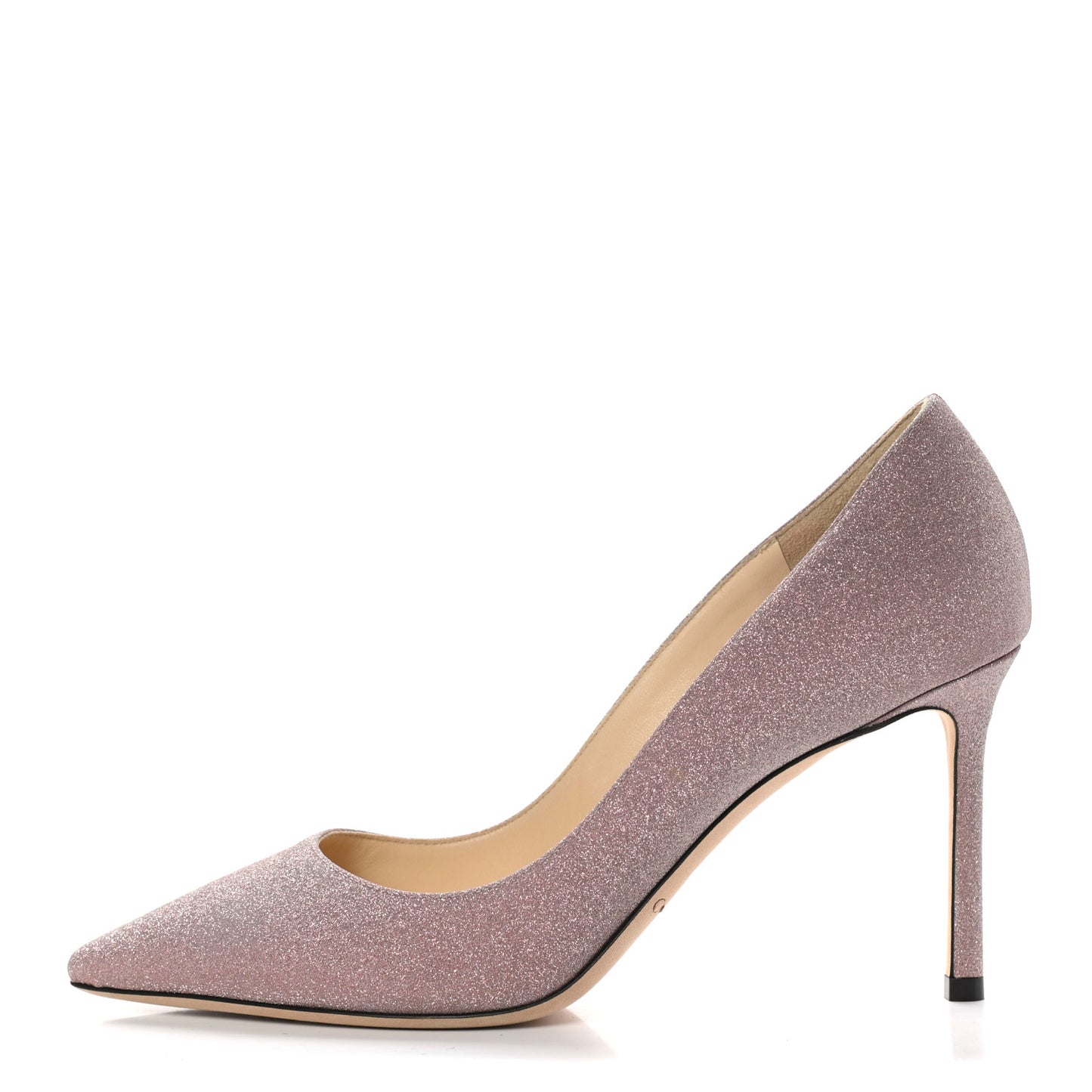 Glitter Pointy Toe Romy 85 Pumps 38 Pink