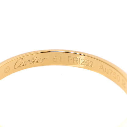 Cartier 18K Yellow Gold 2.5mm 1895 Wedding Band Ring 61 9.5 4 of 5