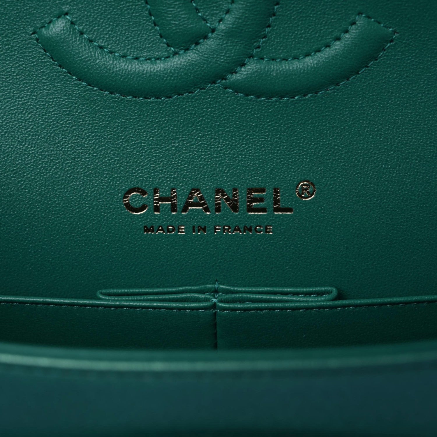 Chanel Iridescent Calfskin Quilted Medium Double Flap Green 8 of 10