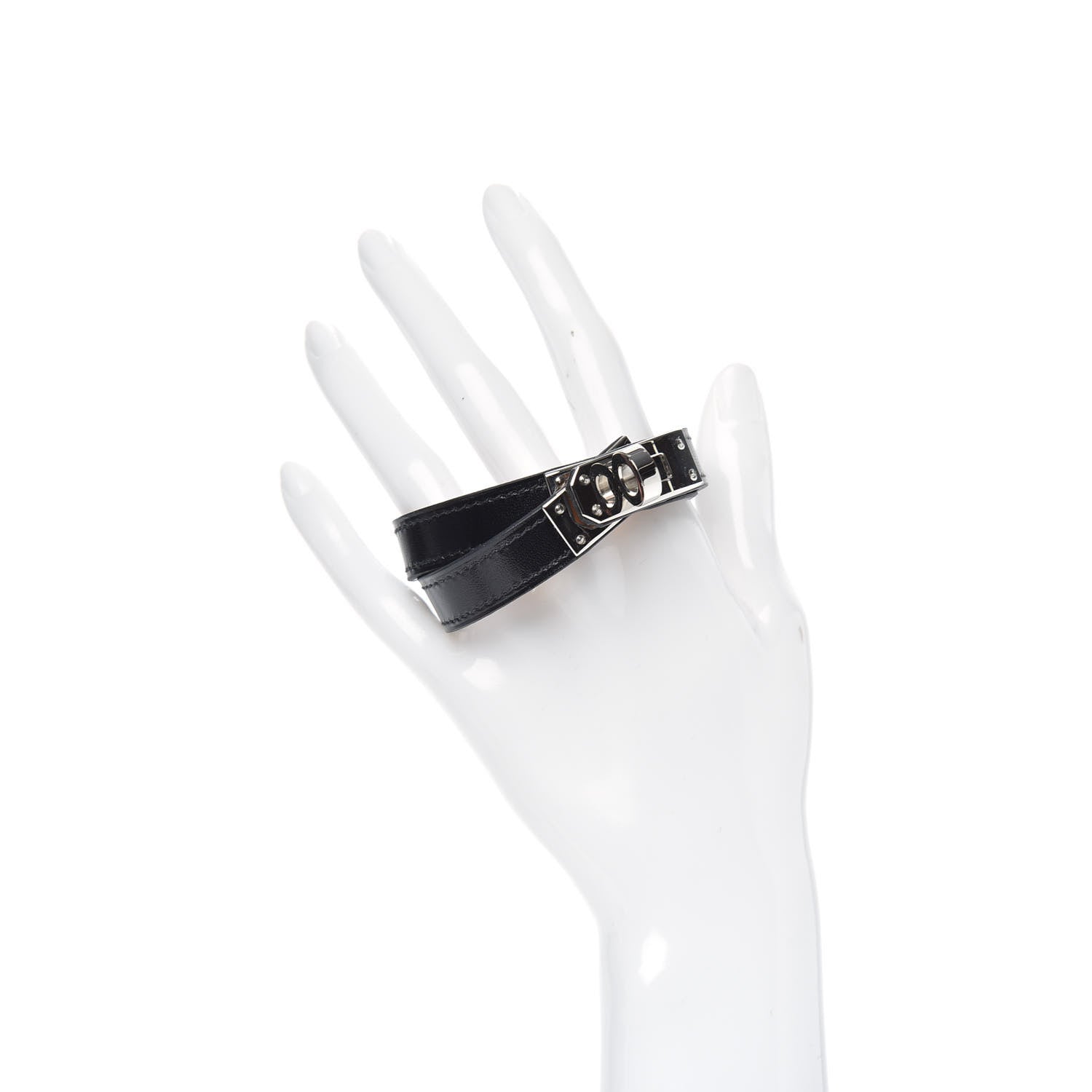 Hermes Box Kelly Double Tour Bracelet T3 Black 2 of 6