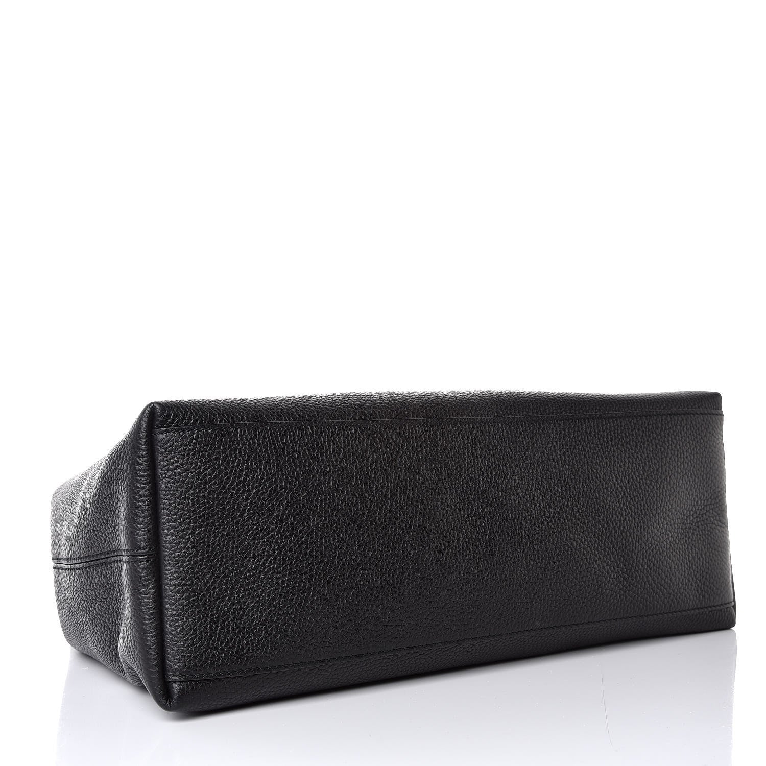 Gucci Pebbled Calfskin Medium Soho Chain Shoulder Bag Black 4 of 7