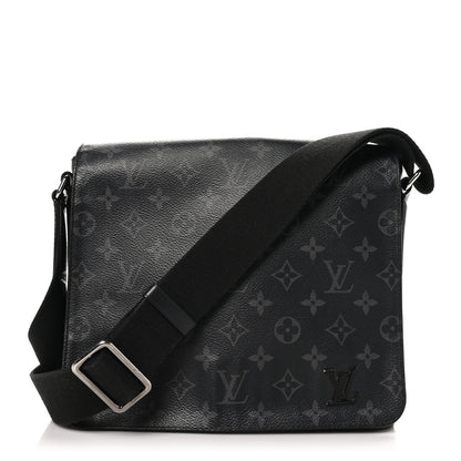 Louis Vuitton Monogram Eclipse District PM NM Black 1 of 9