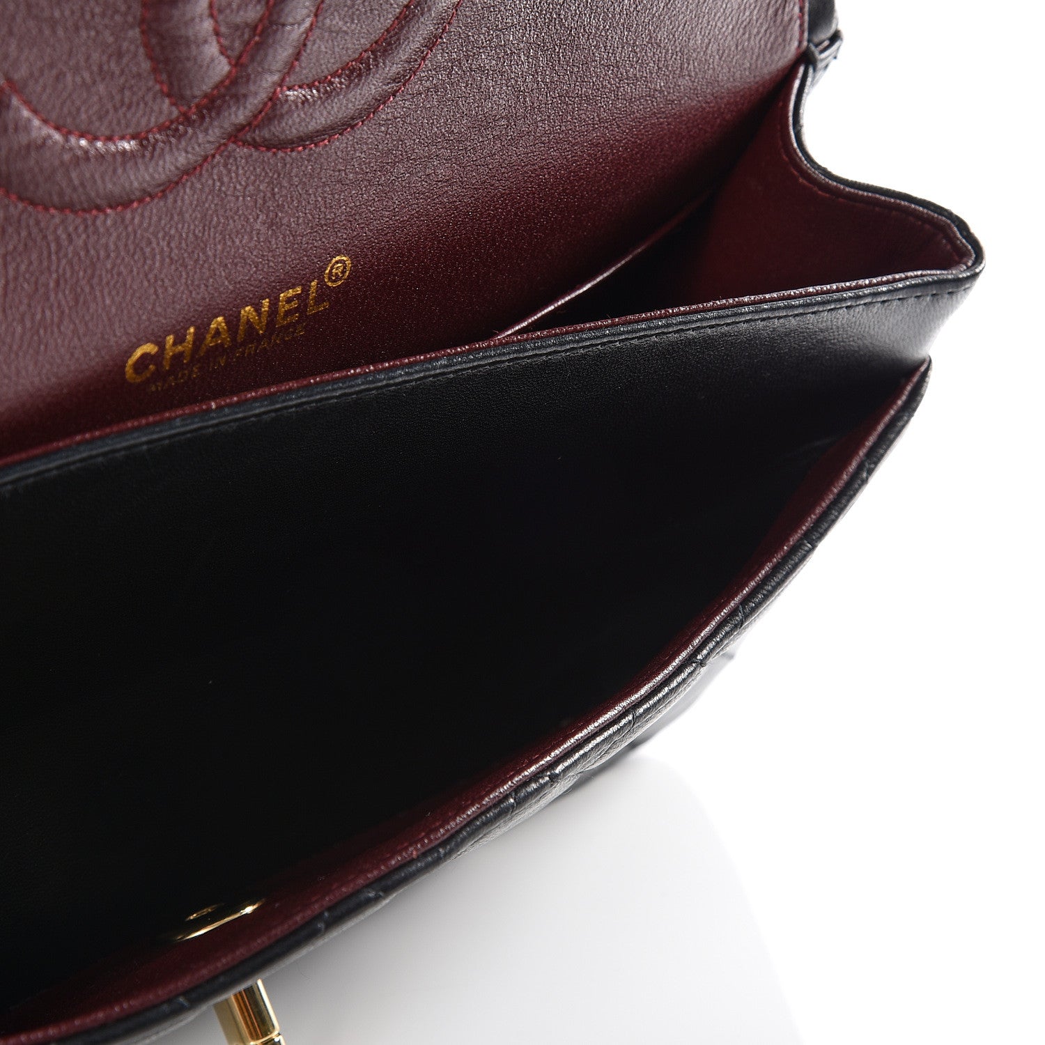 Chanel Lambskin Quilted Medium Double Flap Black 5 of 12