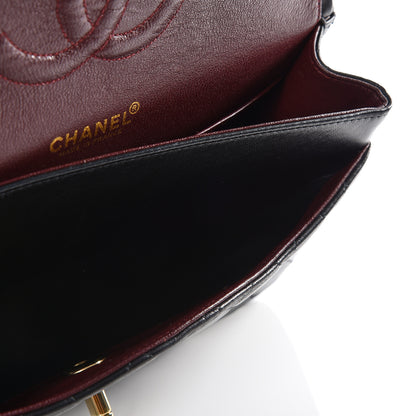 Chanel Lambskin Quilted Medium Double Flap Black 5 of 12