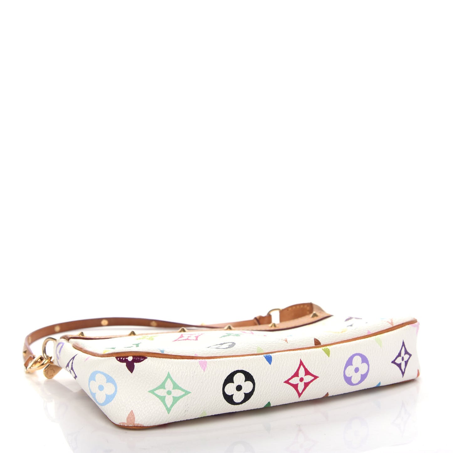 Monogram Multicolor Pochette Accessories White