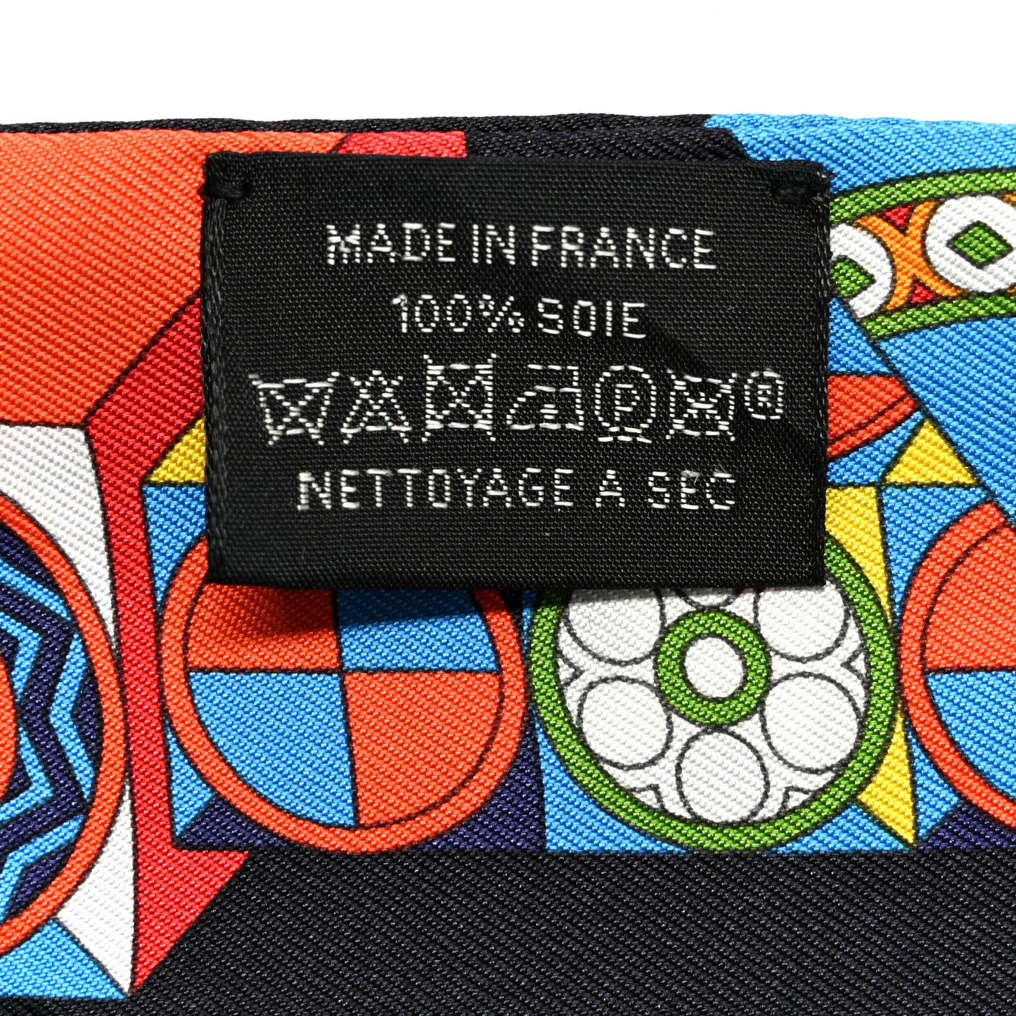 Silk De l'Ombrelle Aux Duels Sticker Twilly Black Bleu Jaune Vif