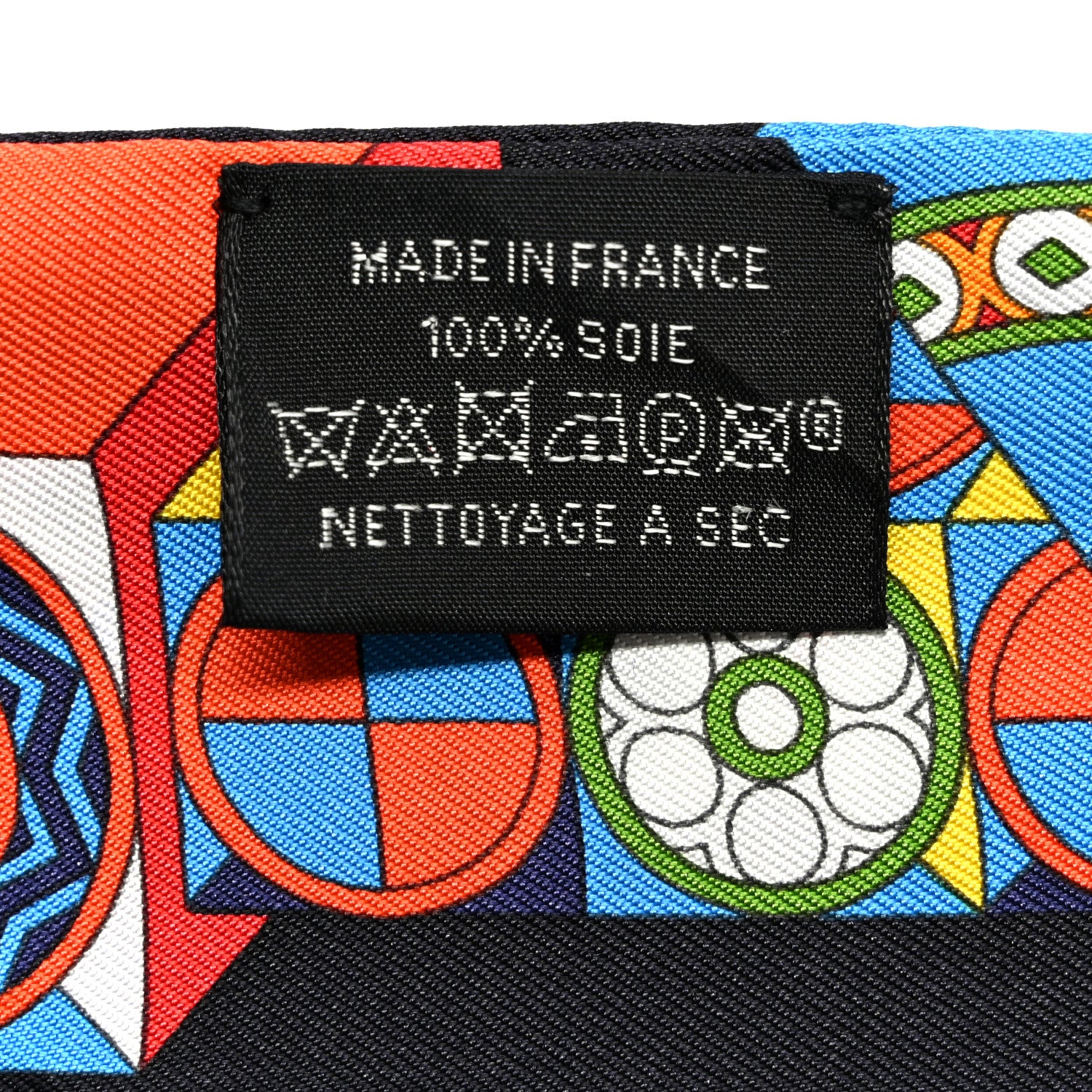 Hermes Silk De l'Ombrelle Aux Duels Sticker Twilly Black Bleu Jaune Vif 3 of 6