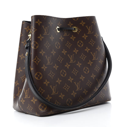 Louis Vuitton Monogram Neonoe MM Black 3 of 10