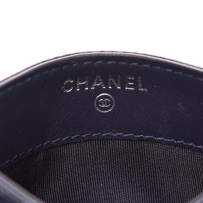 Chanel Caviar Quilted Diamond CC Card Holder Dark Navy 6 of 13
