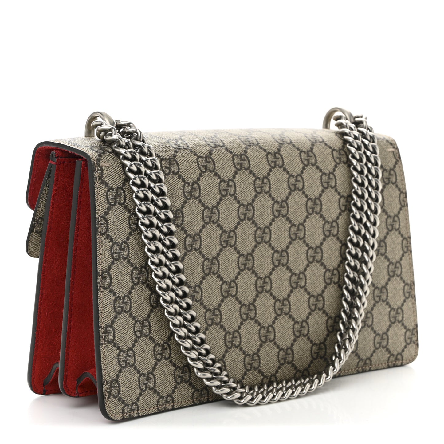 GG Supreme Monogram Small Dionysus Shoulder Bag Red