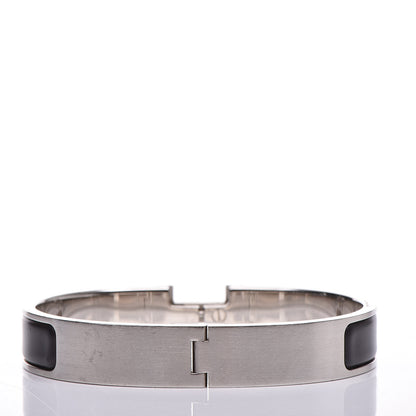 Hermes Matte Enamel Narrow Clic Clac HH Bracelet GM Black 3 of 6