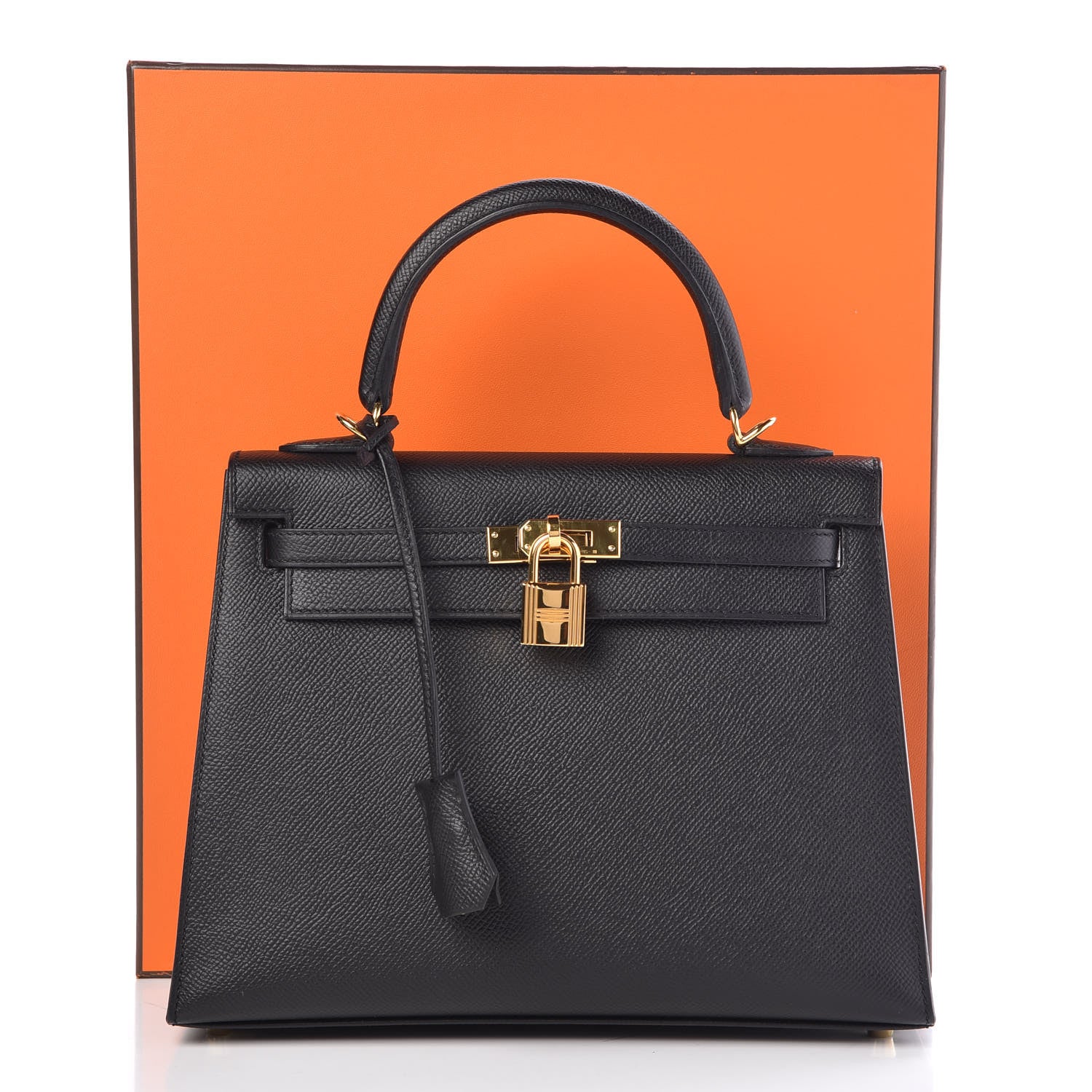 Hermes Epsom Kelly Sellier 25 Black 37 of 37