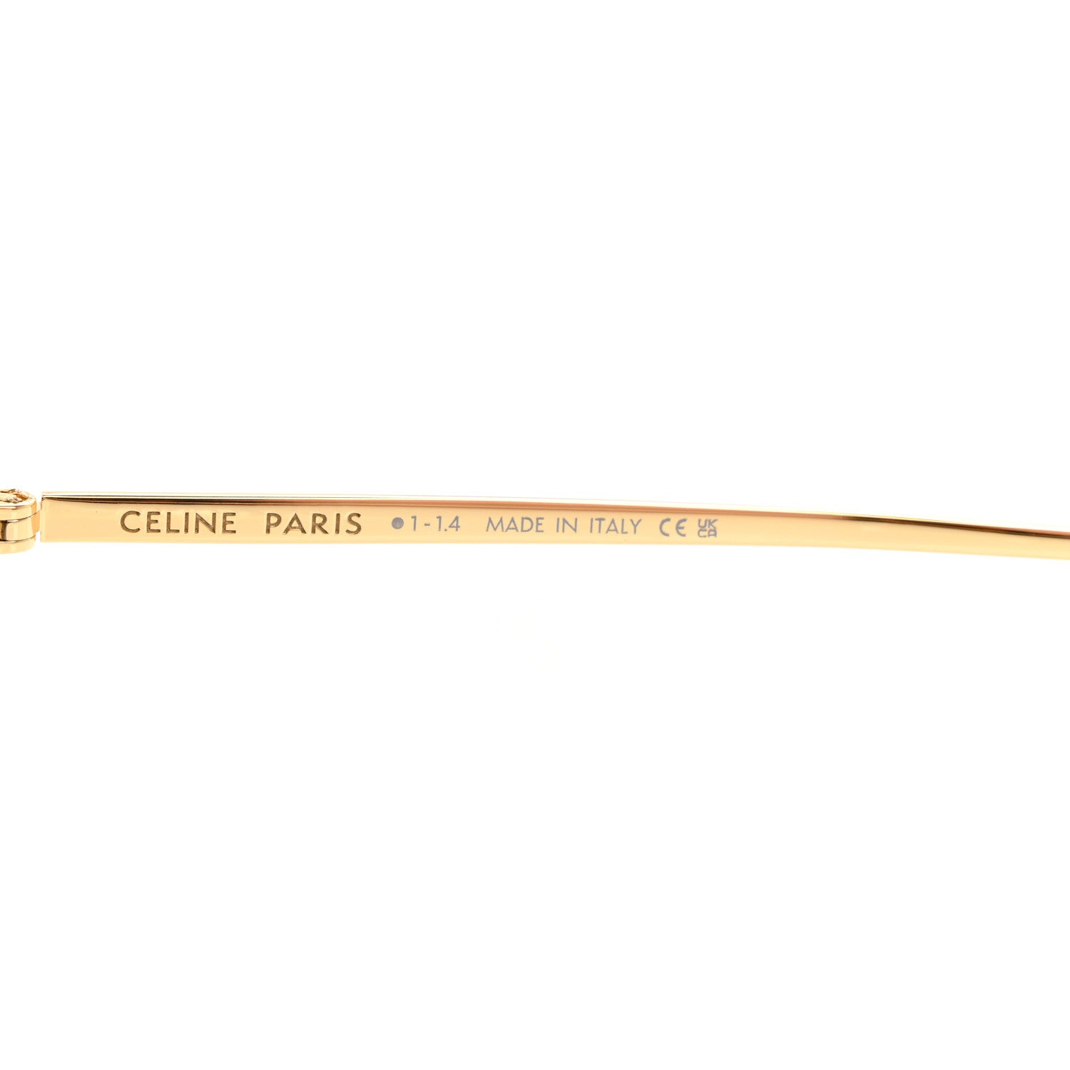 Celine Metal Rhinestone Sunglasses CL40285U Gold 9 of 16