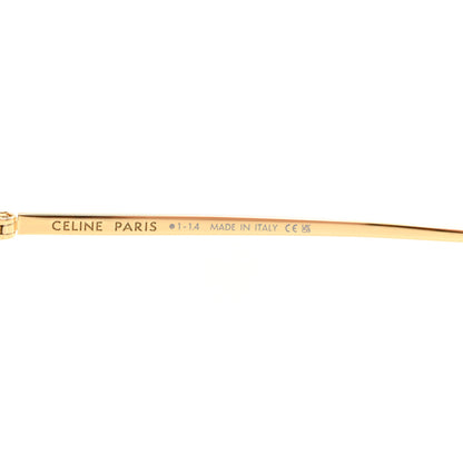 Celine Metal Rhinestone Sunglasses CL40285U Gold 9 of 16