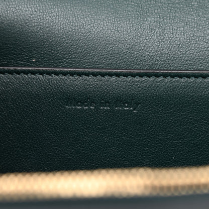 Celine Shiny Smooth Calfskin Medium Frame Shoulder Bag Amazone Dark Navy 6 of 9