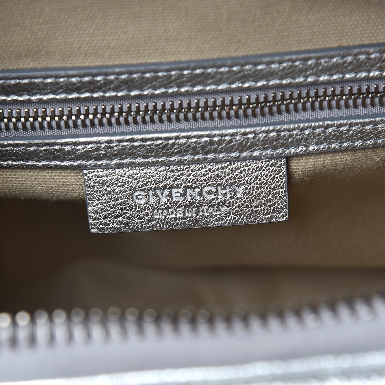 Givenchy Metallic Sugar Goatskin Small Antigona Silver 6 of 15