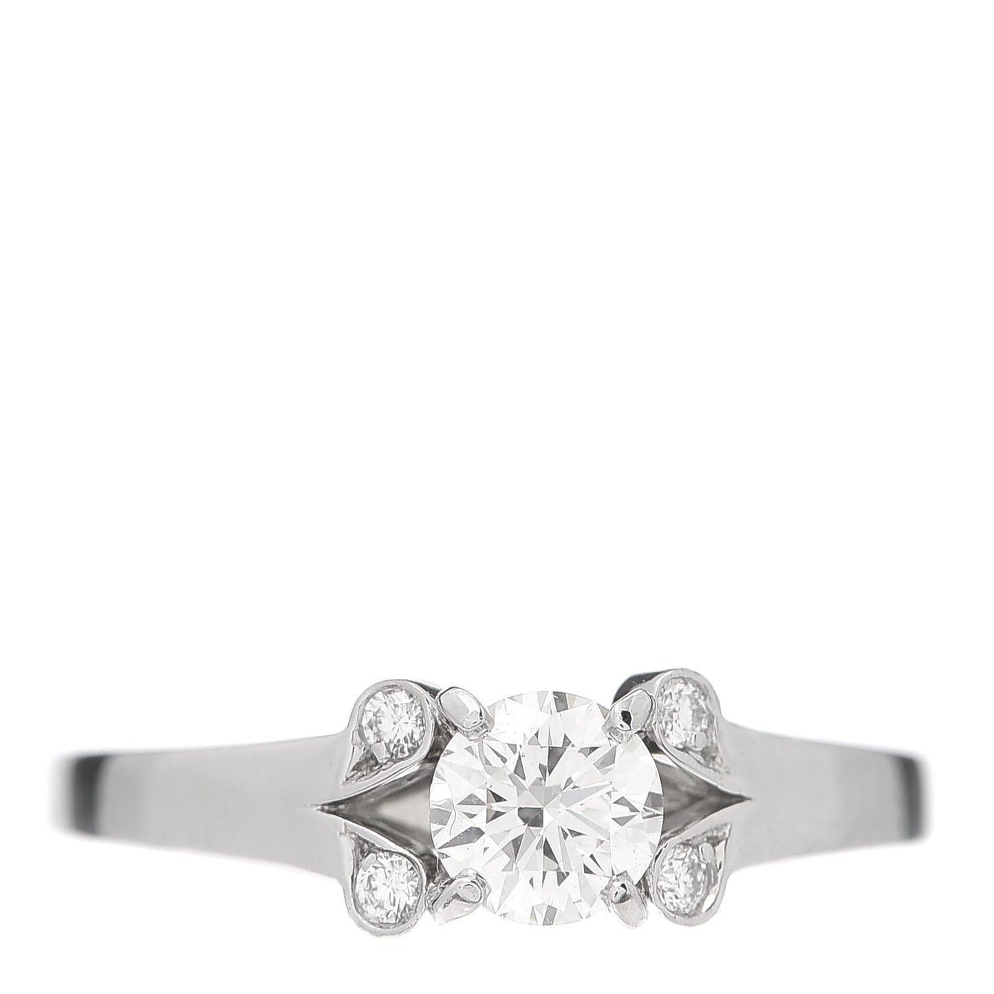 Platinum Diamond .35ct Ballerine Solitaire Engagement Ring 47 4