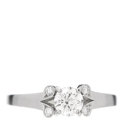 Cartier Platinum Diamond .35ct Ballerine Solitaire Engagement Ring 47 4 1 of 6